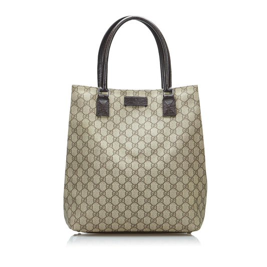 Gucci GG Supreme SHG-lMQyOt Canvas Brown Tote Bag