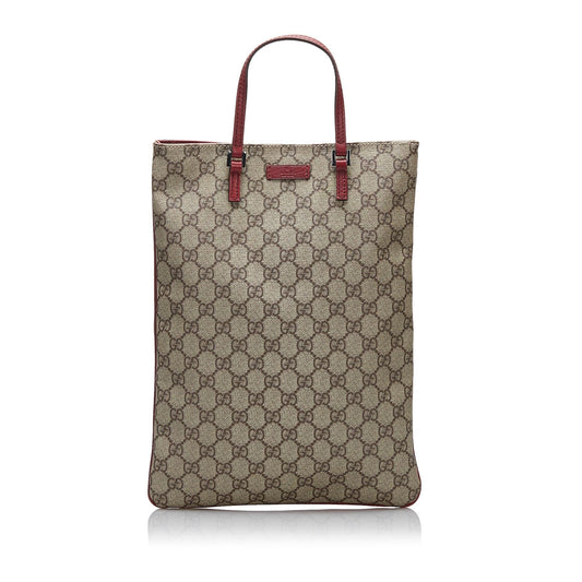 Gucci GG Supreme SHG-S1HQov Canvas Brown Tote Bag