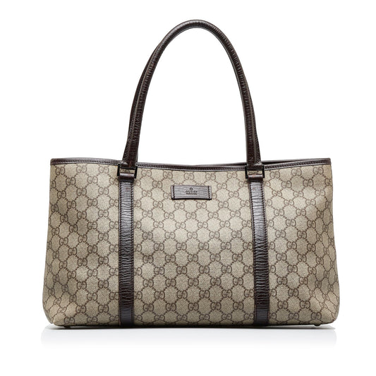 Gucci GG Supreme SHG-bFUlqN Canvas Brown Tote Bag