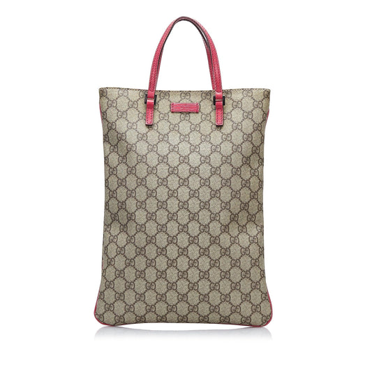 Gucci GG Supreme SHG-zplVP4 Canvas Brown Tote Bag