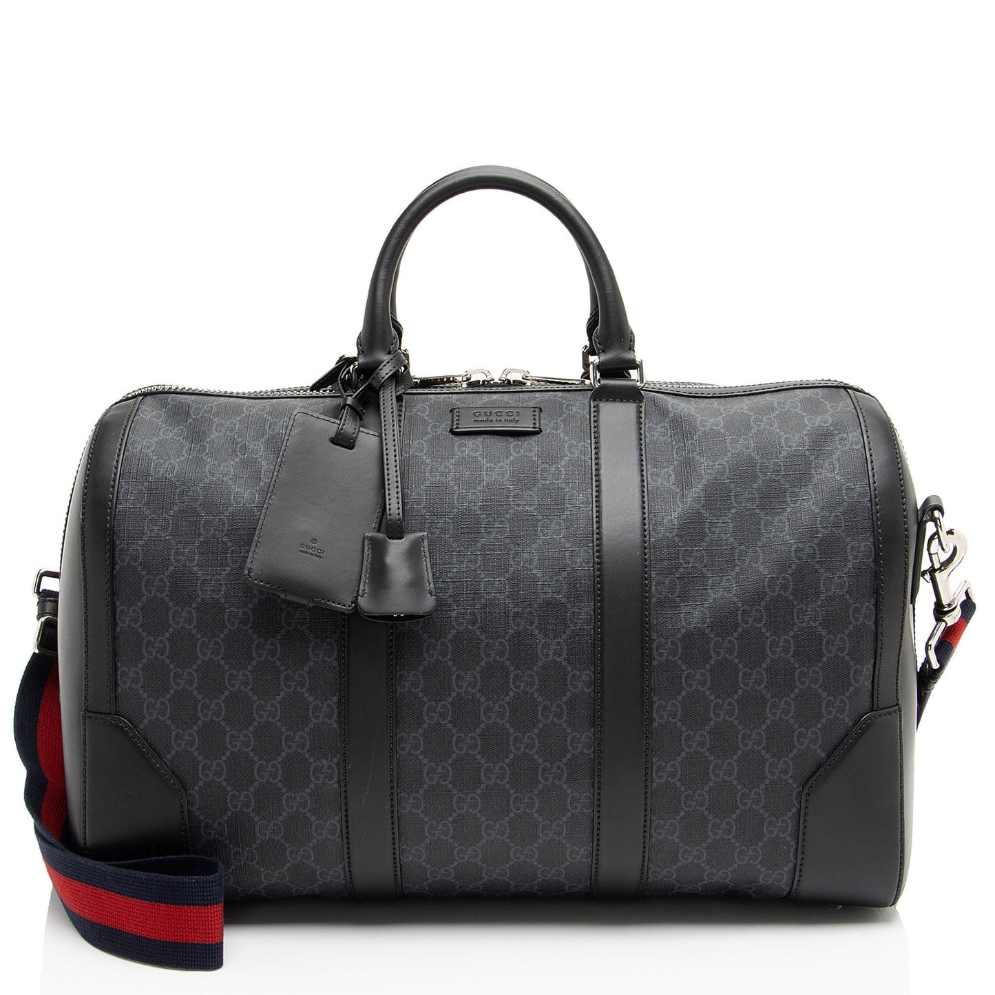 Gucci GG Supreme Web Carry-On Duffle Medium Travel Bag