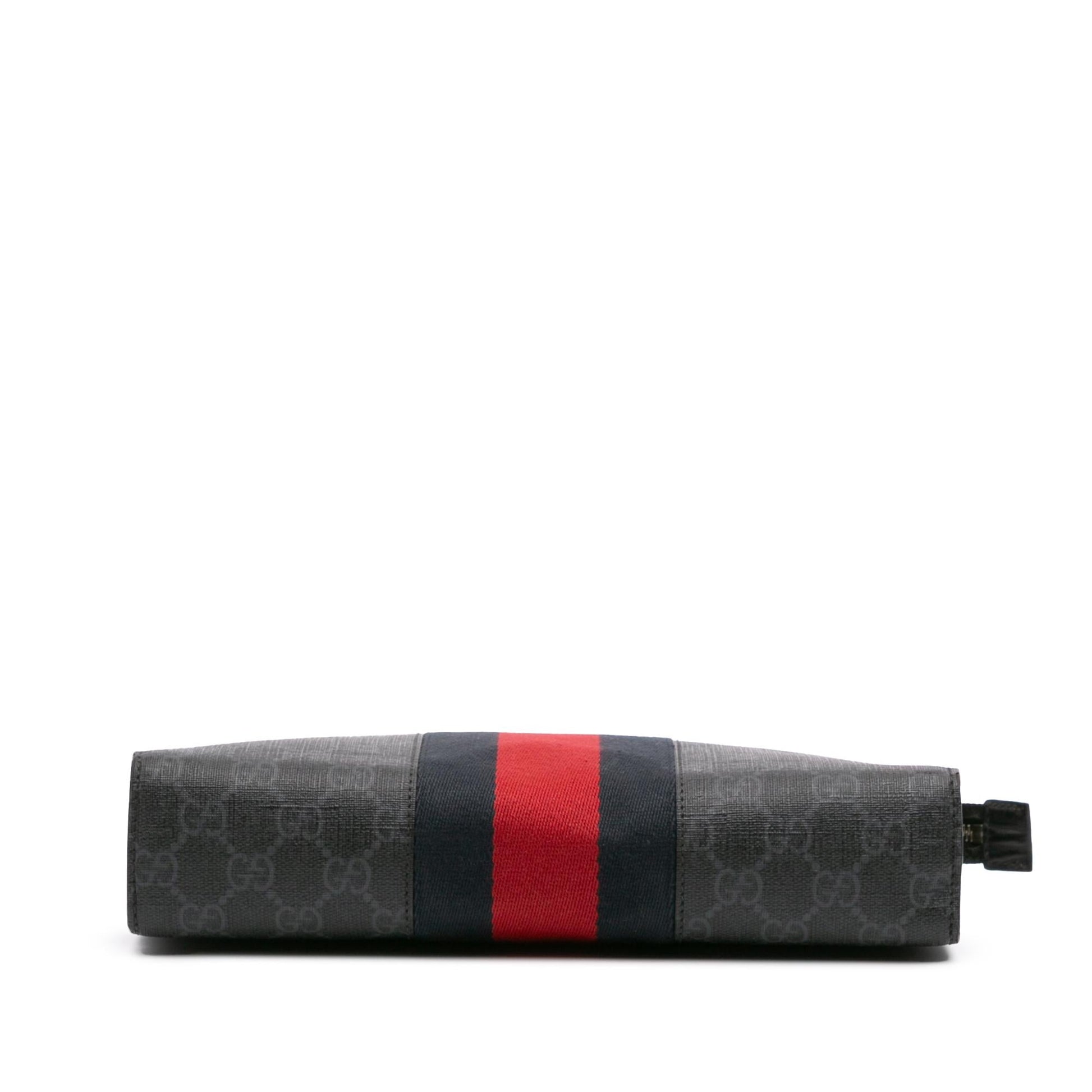 Gucci GG Supreme Web Canvas Black Clutch Bag Clutch 1