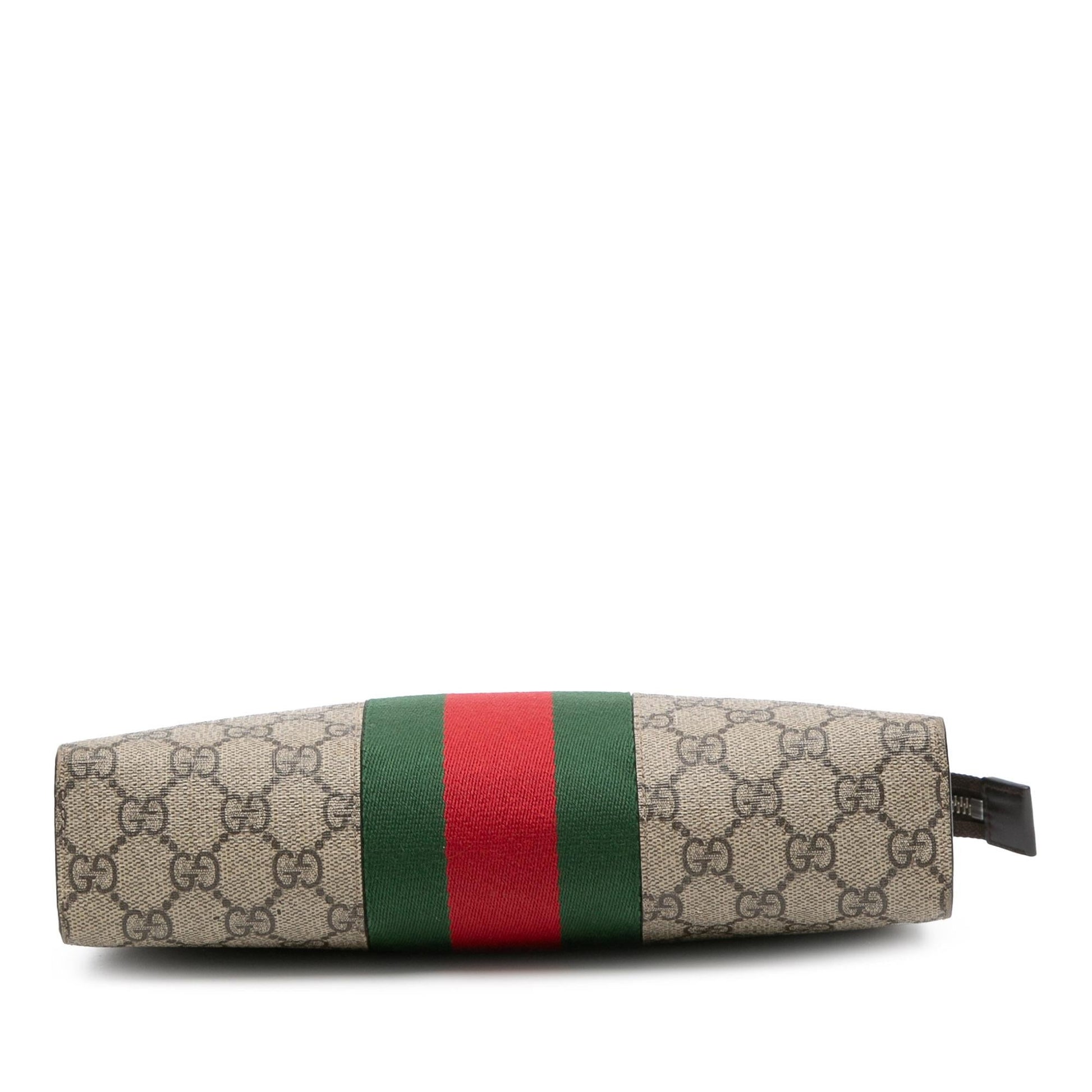 Gucci GG Supreme Web Clutch Bag