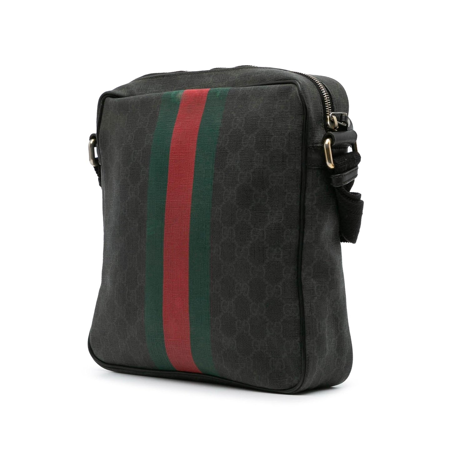 Gucci GG Supreme Web Canvas Black Crossbody Bag