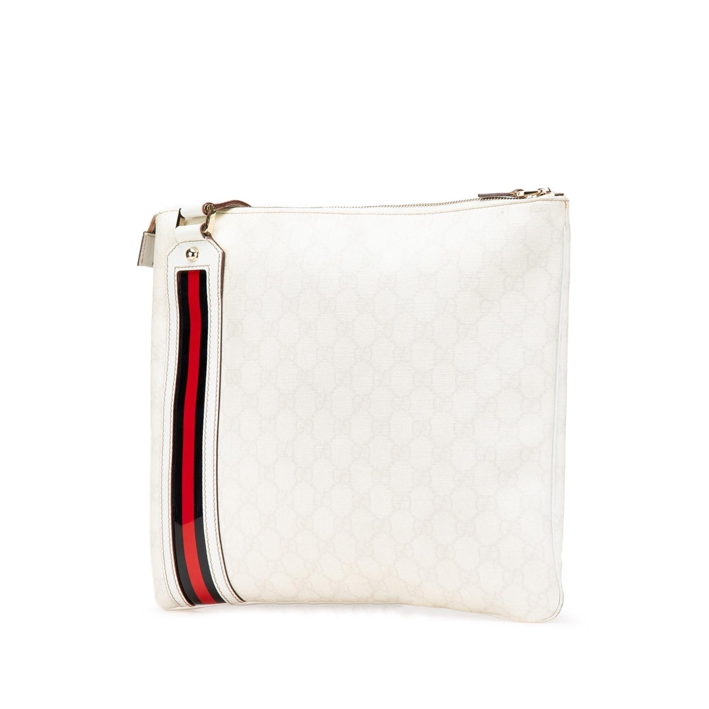 Gucci GG Supreme Web Canvas White Crossbody Bag Crossbody 8
