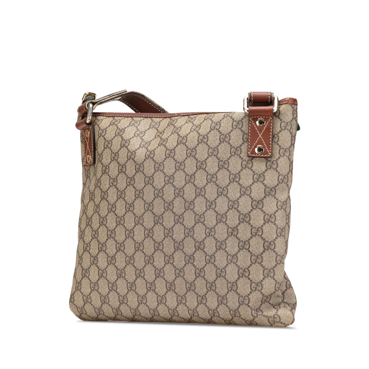 Gucci GG Supreme Web Canvas Brown Crossbody Bag Crossbody 7