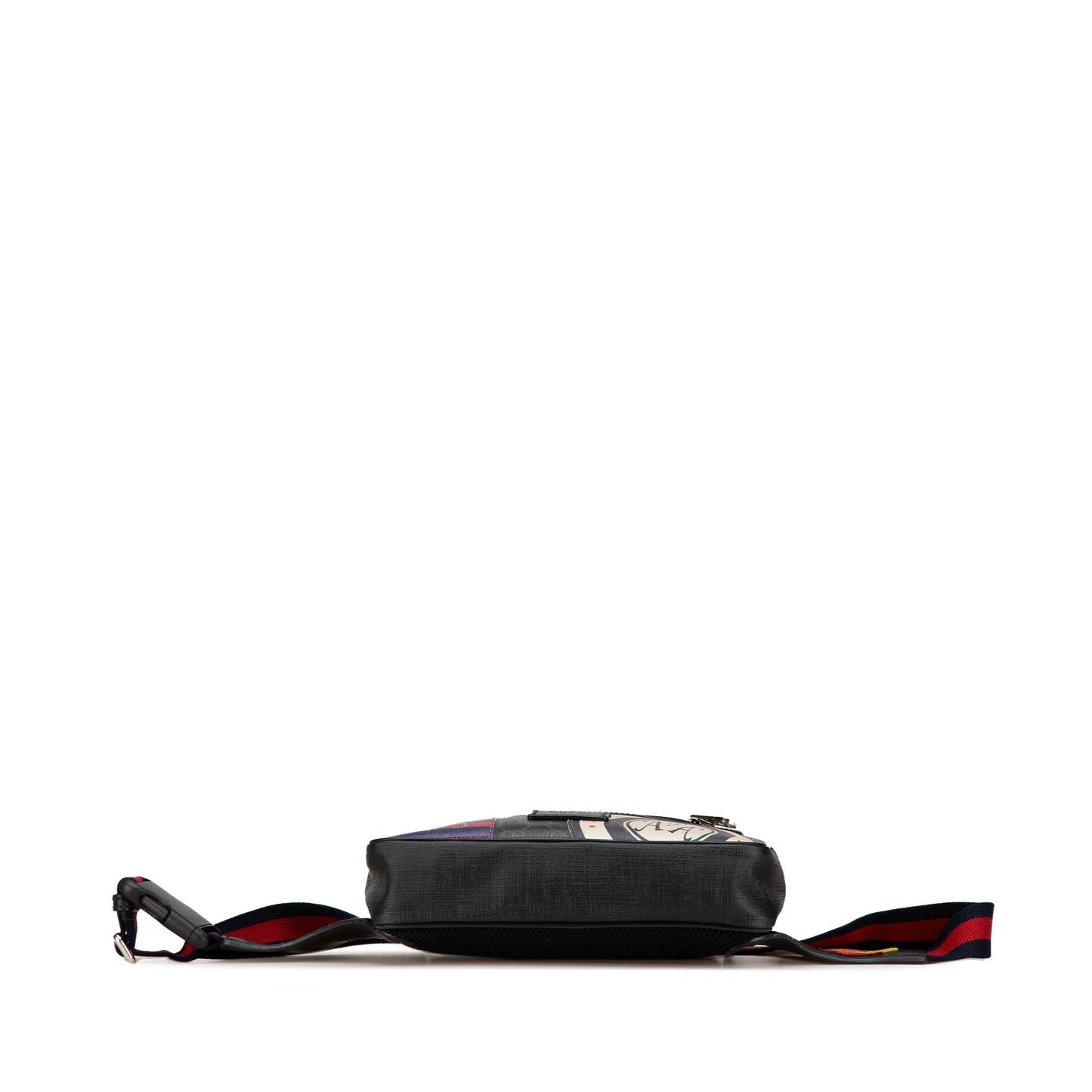 Gucci GG Supreme Web Night Courrier Canvas Calf Black Accessory