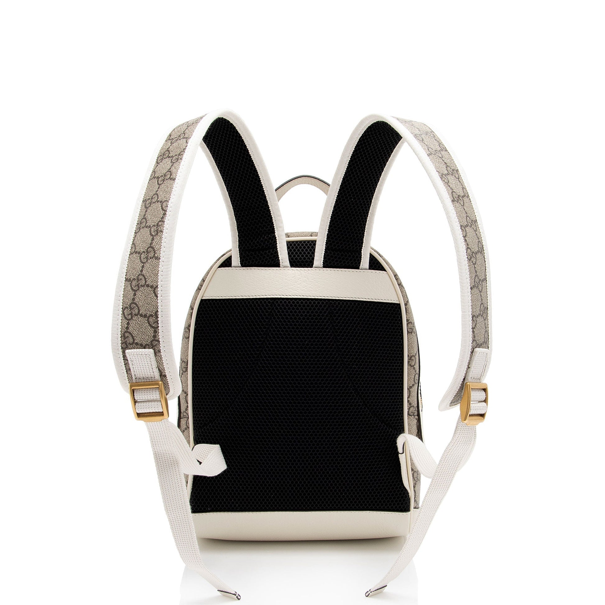 Gucci GG Supreme Ophidia Backpack SHF-9CqWHU Leather Canvas Nylon White Shoulder Bag