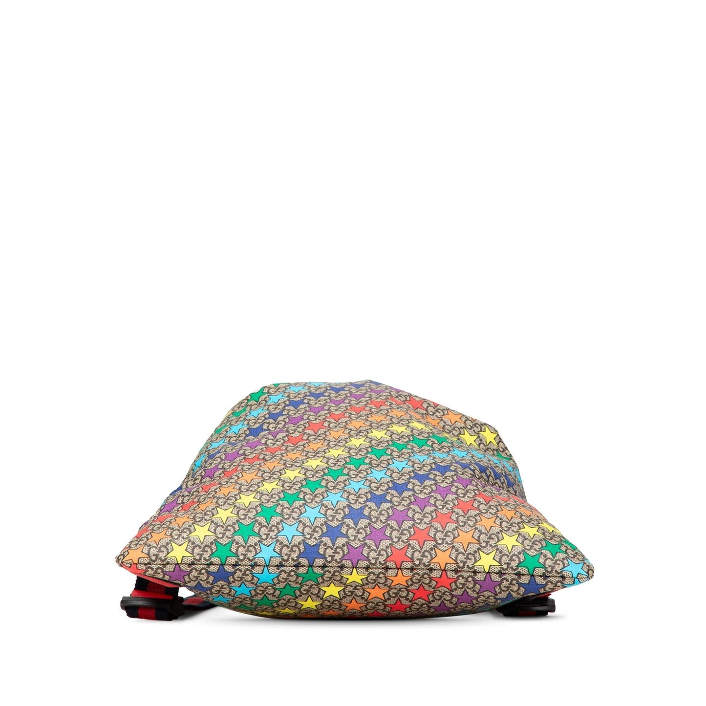 Gucci GG Supreme Web Star Print Canvas Brown Backpack