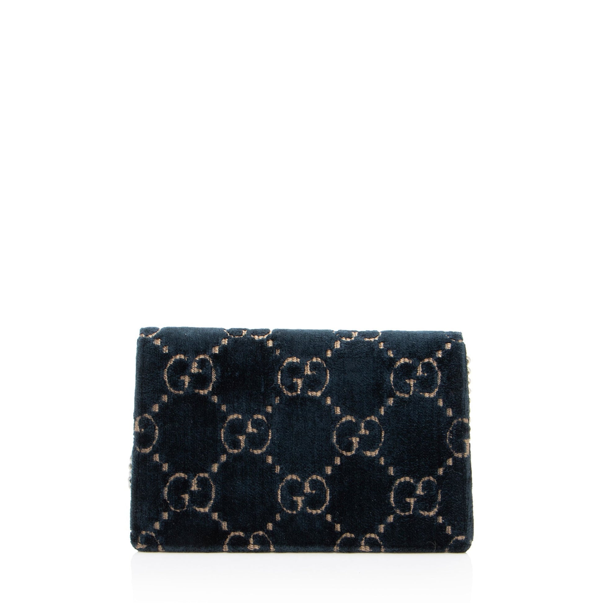 Gucci GG Velvet Dionysus Super SHF-zrKSbu Leather Blue Mini Crossbody Bag