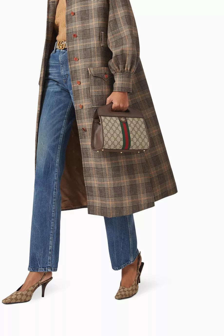 Gucci GG SUPREME OPHIDIA Small Tote Bag Bag 1