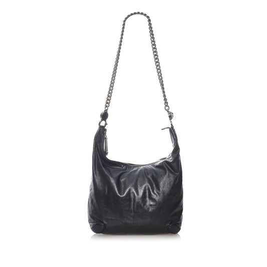 Gucci Galaxy SHG Leather Calf Black Chain Shoulder Bag