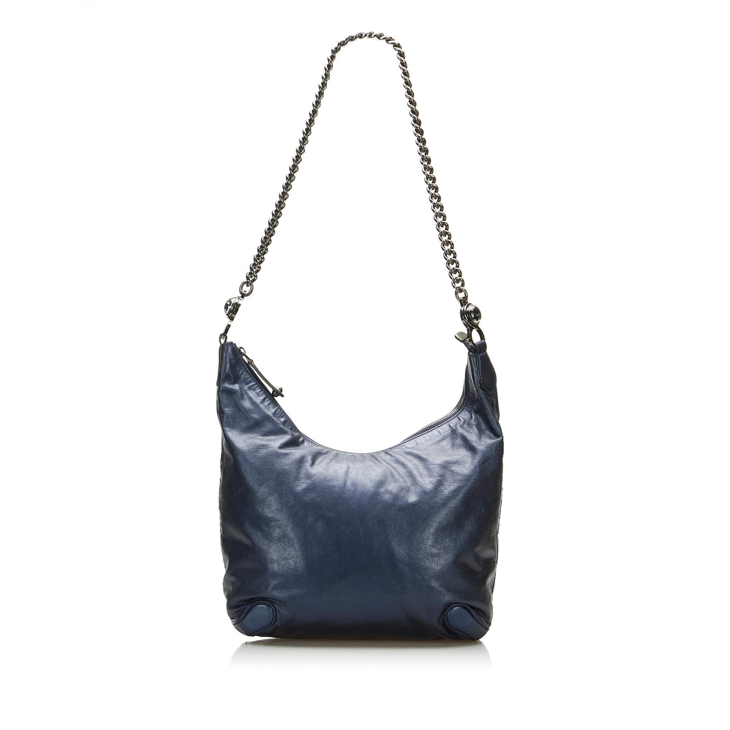 Gucci Galaxy SHG-xInjFT Calf Blue Chain Shoulder Bag