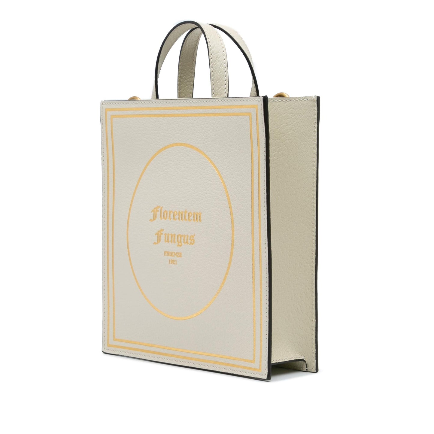 Gucci Garden Mushrooms Vertical Shopping Calf Calfskin Brown Tote Bag Tote 1