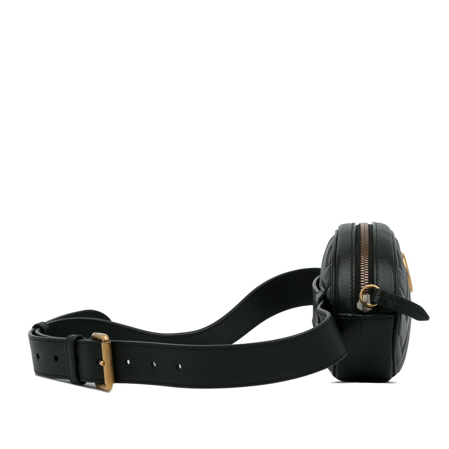 Gucci Gg Marmont Belt SHG-nGo7V4 Matelasse Calf Black Accessory