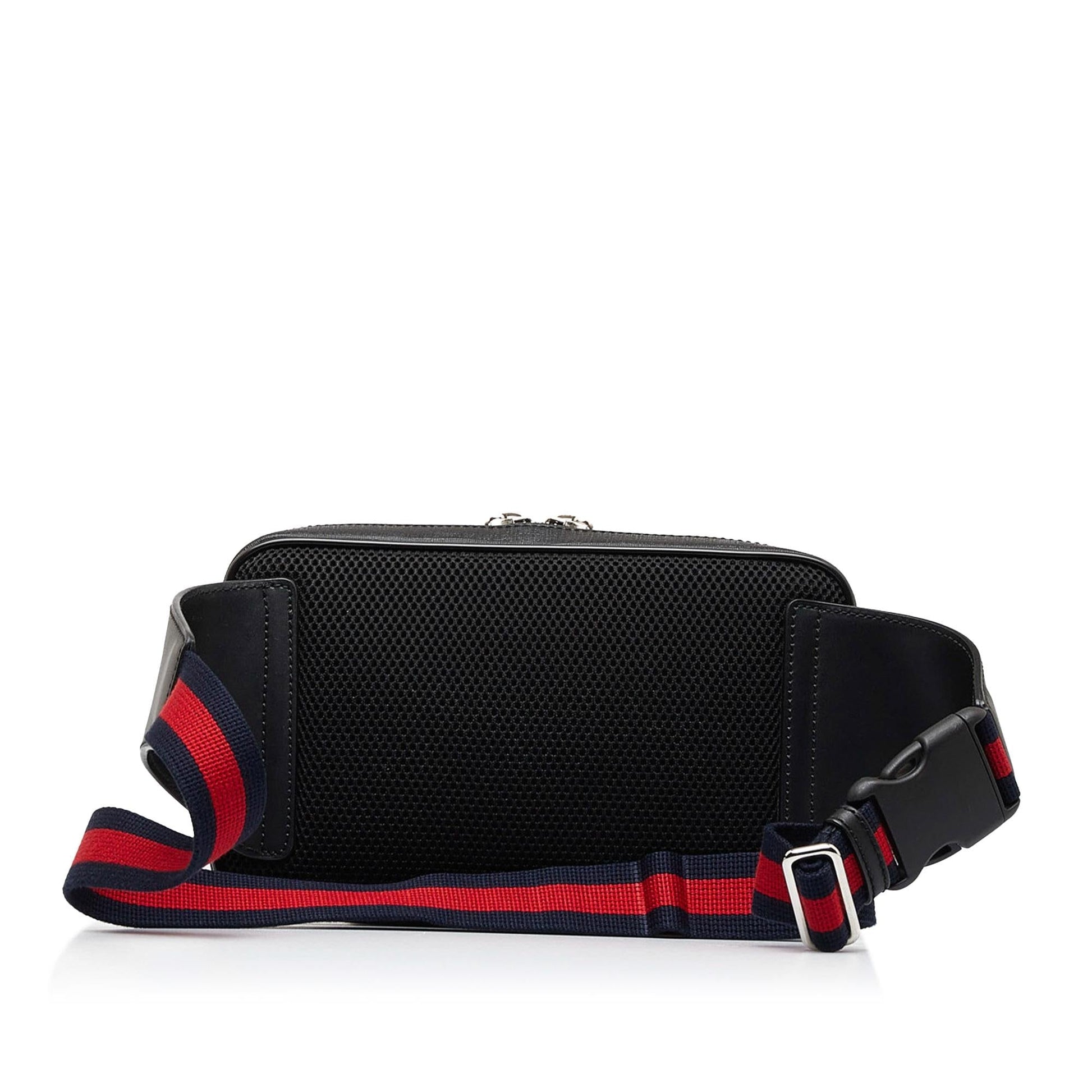 Gucci Gg Supreme Web Belt SHG-8fIIkY Canvas Black Accessory
