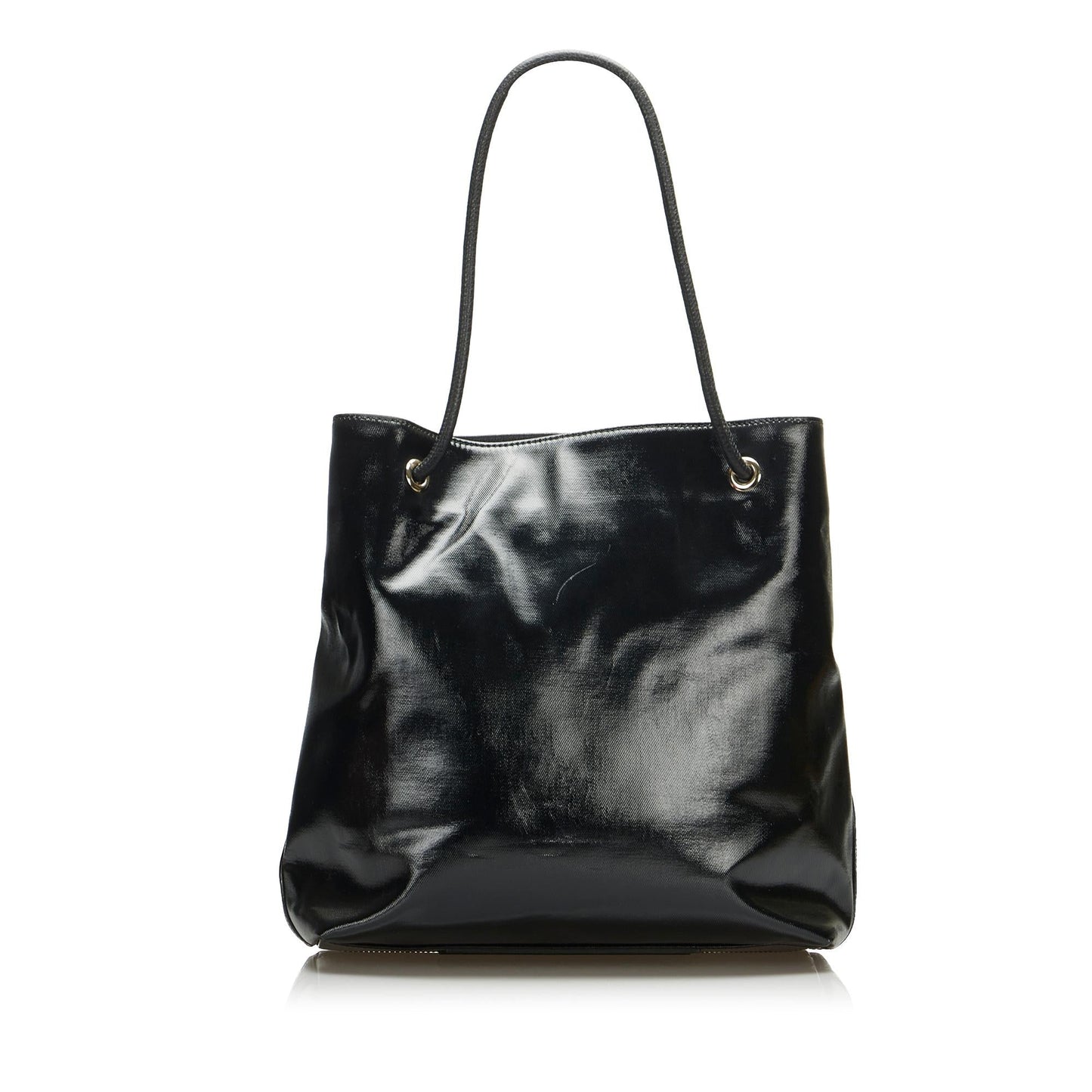 Gucci Gifford SHG-GaYO7i Leather Patent Black Tote Bag