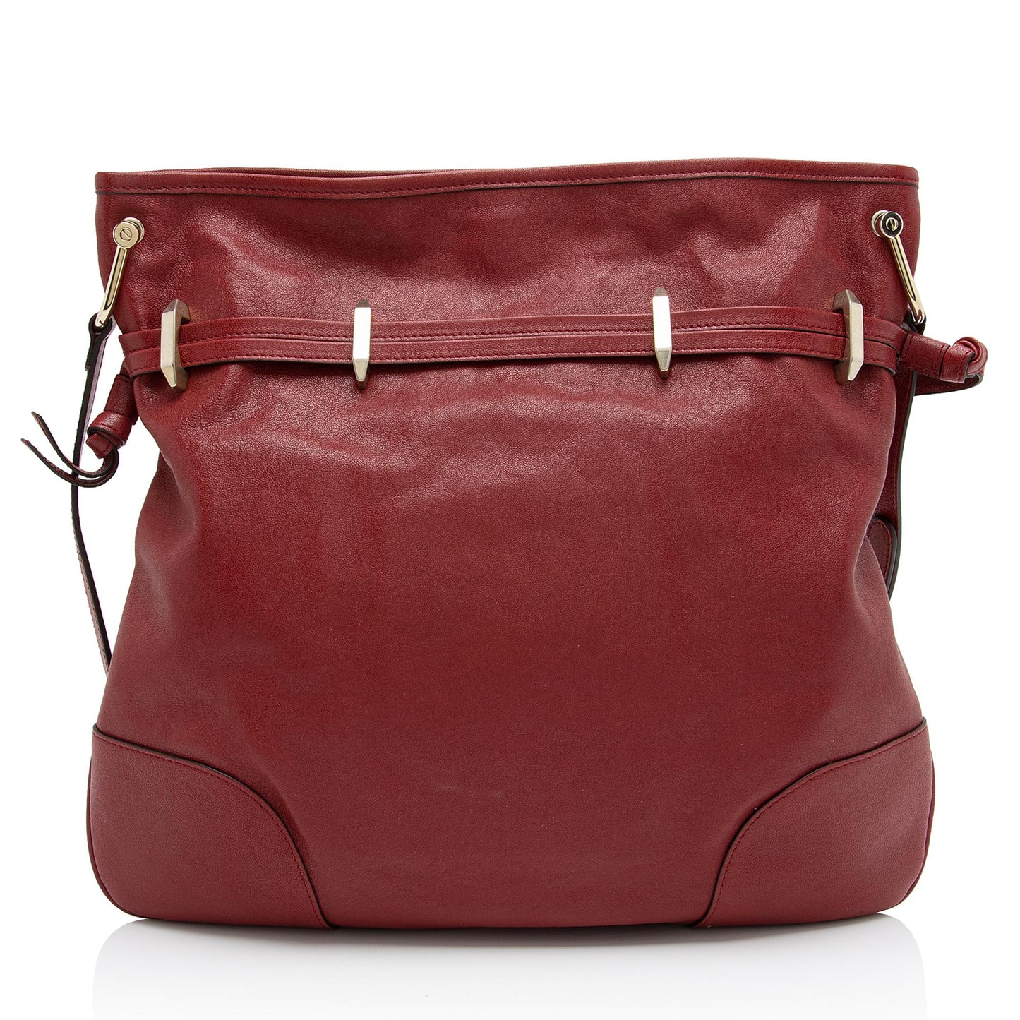 Gucci Glazed Horsebit Morsetto Drawstring SHF-IUzaIn Calfskin Red Jewelry