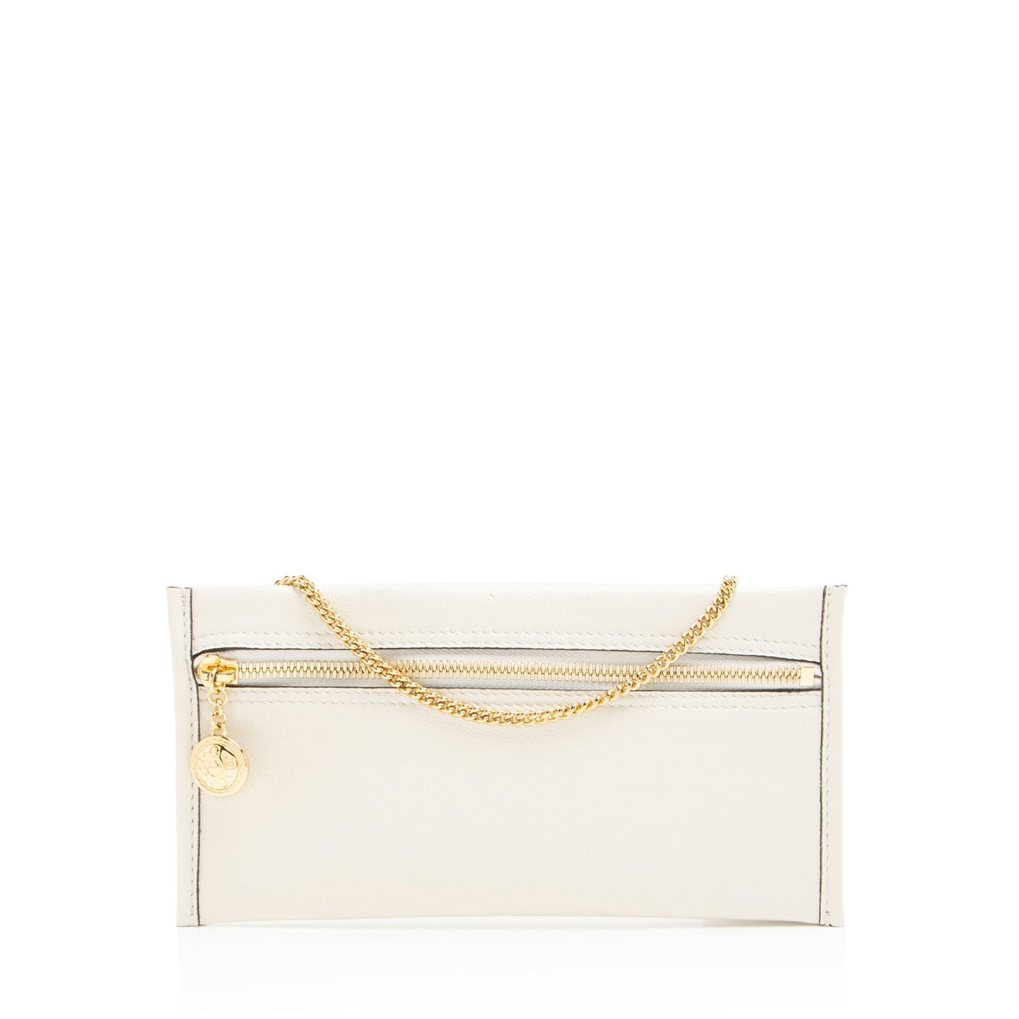 Gucci Glazed Pochette Leather White Clutch Bag