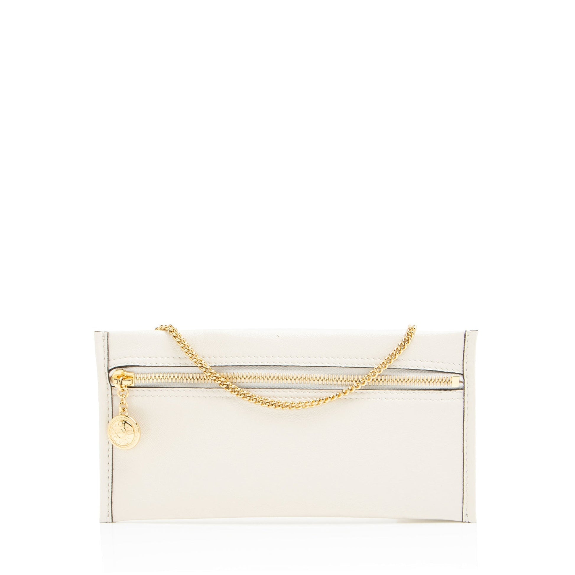 Gucci Glazed Pochette Leather White Clutch Bag