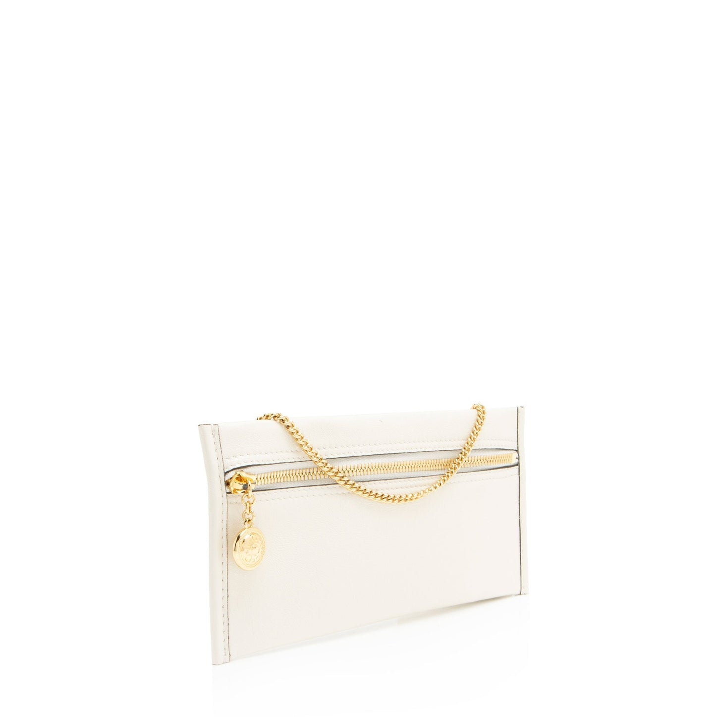 Gucci Glazed Pochette Leather White Clutch Bag
