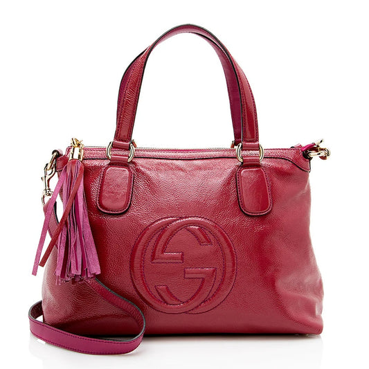 Gucci GG GLAZED SOHO Leather Small Shoulder Bag