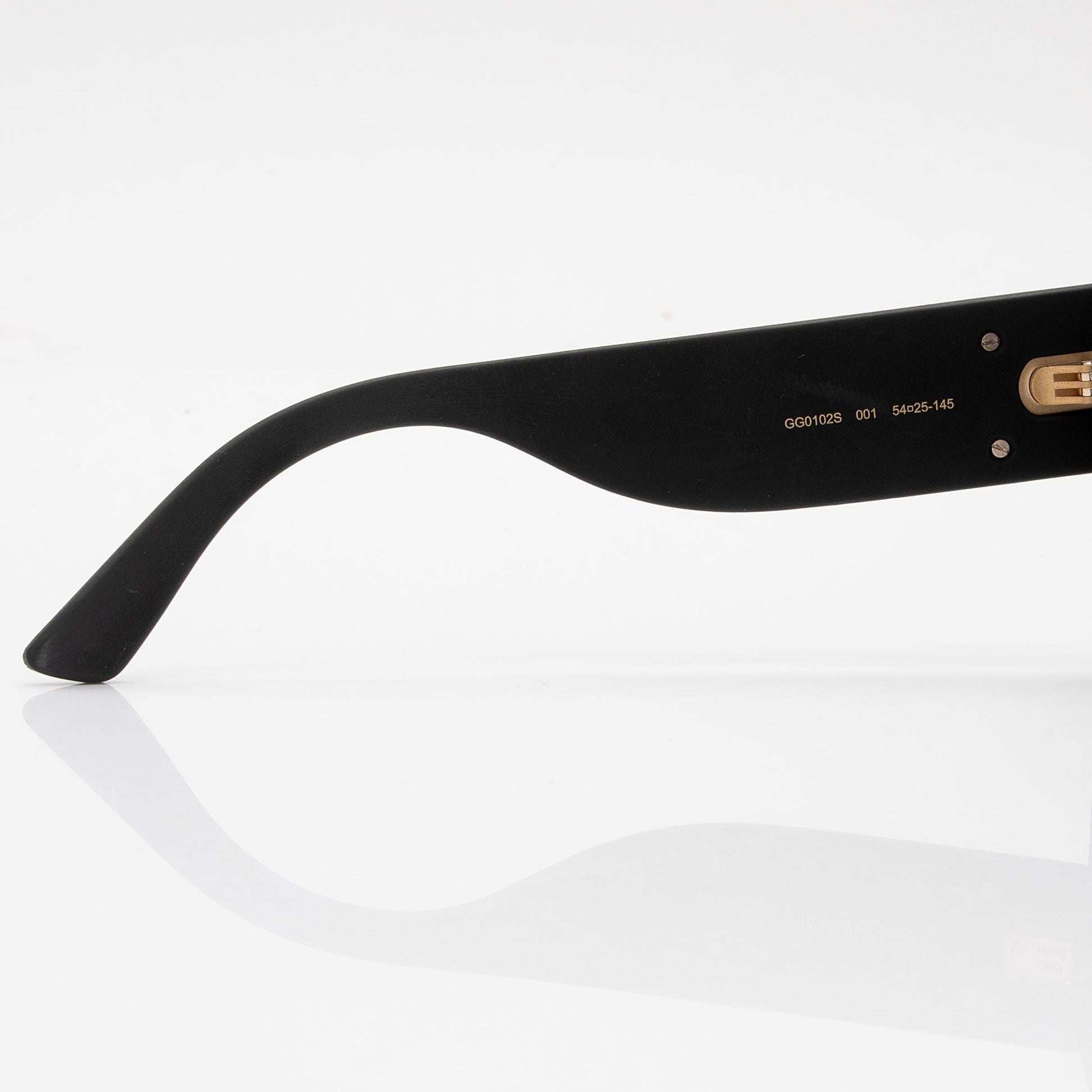 Gucci Glitter Interlocking G Square Sunglasses Black Accessory