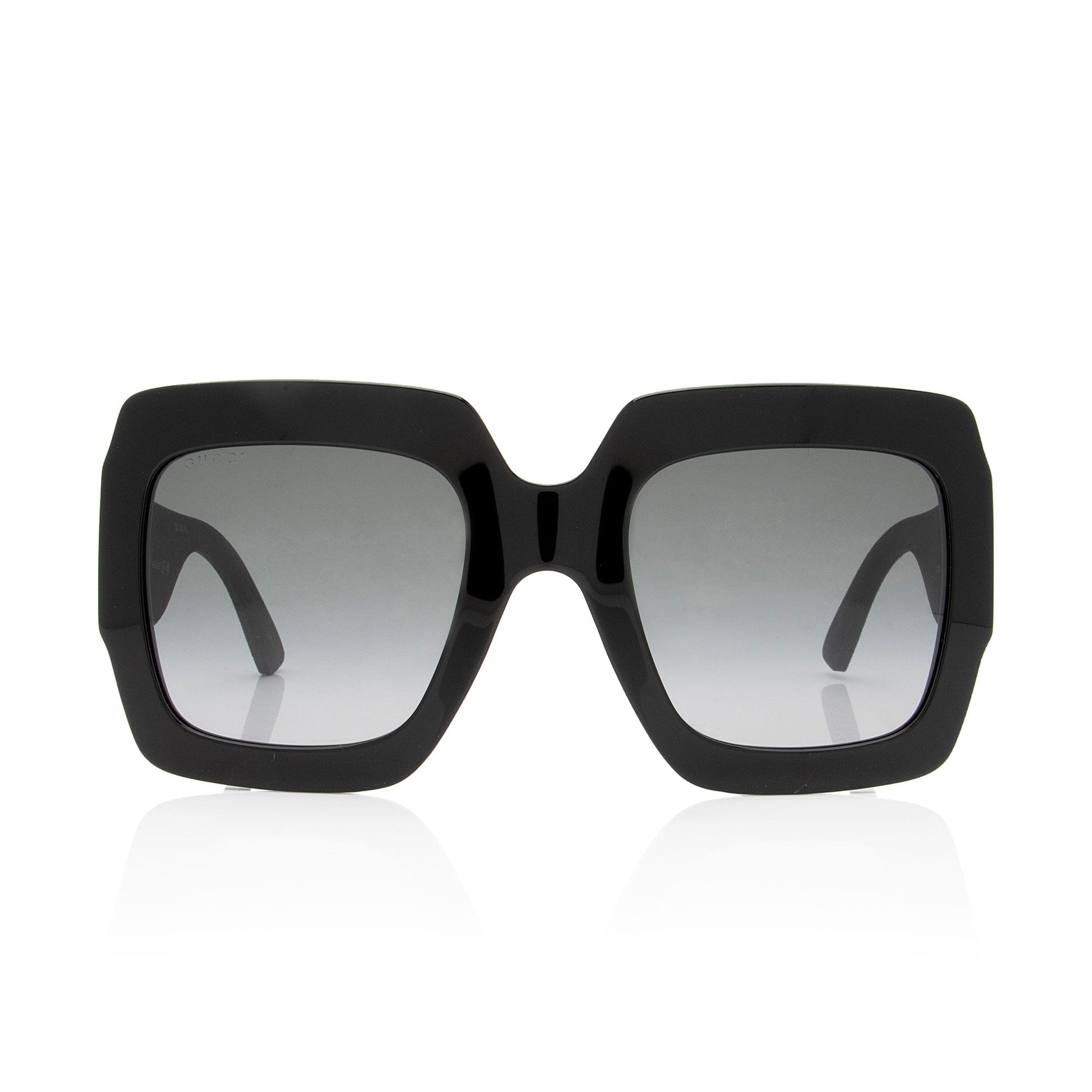Gucci Glitter Interlocking G Square Sunglasses Black Accessory