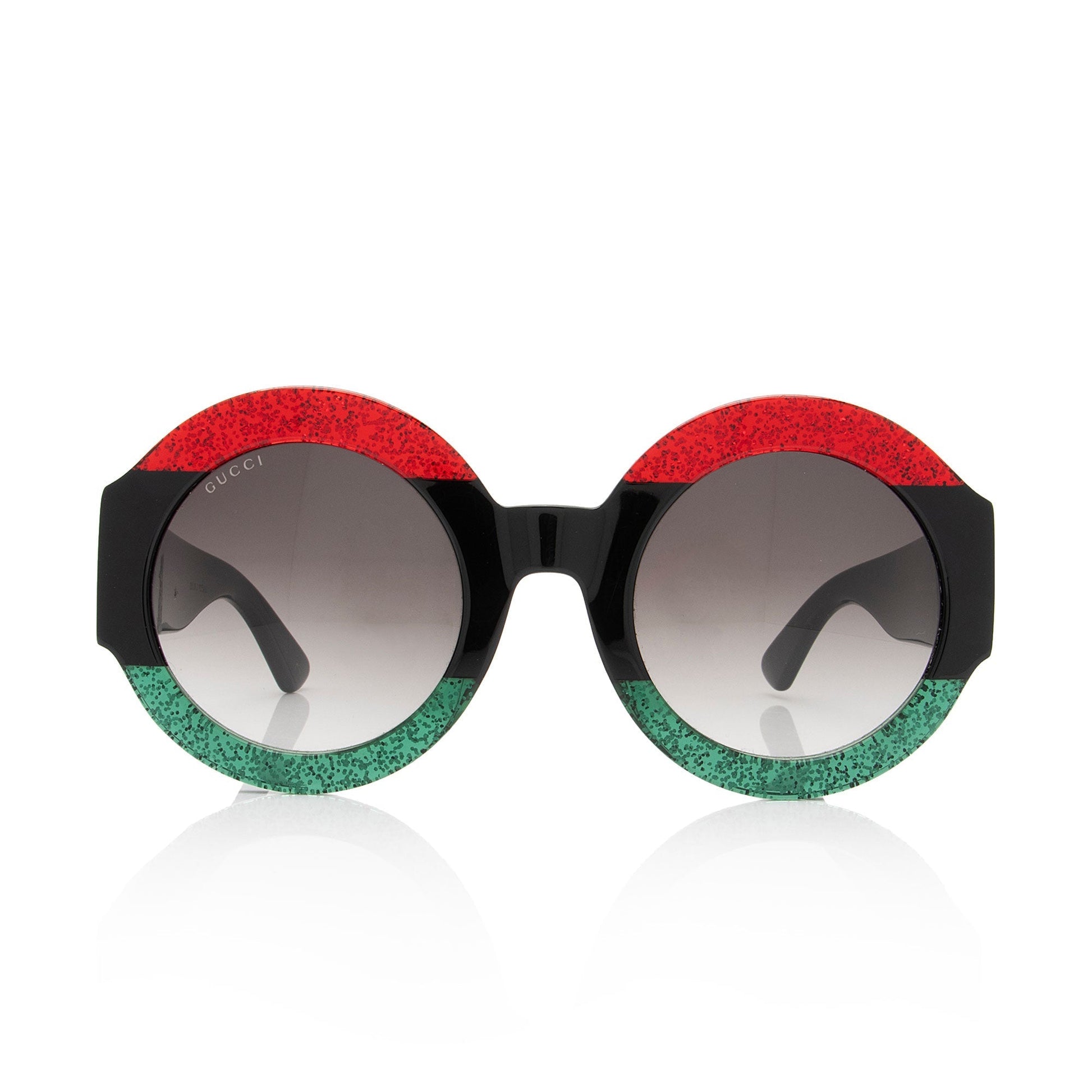 Gucci Glitter Web Interlocking G Oversize Black Red Green Accessory