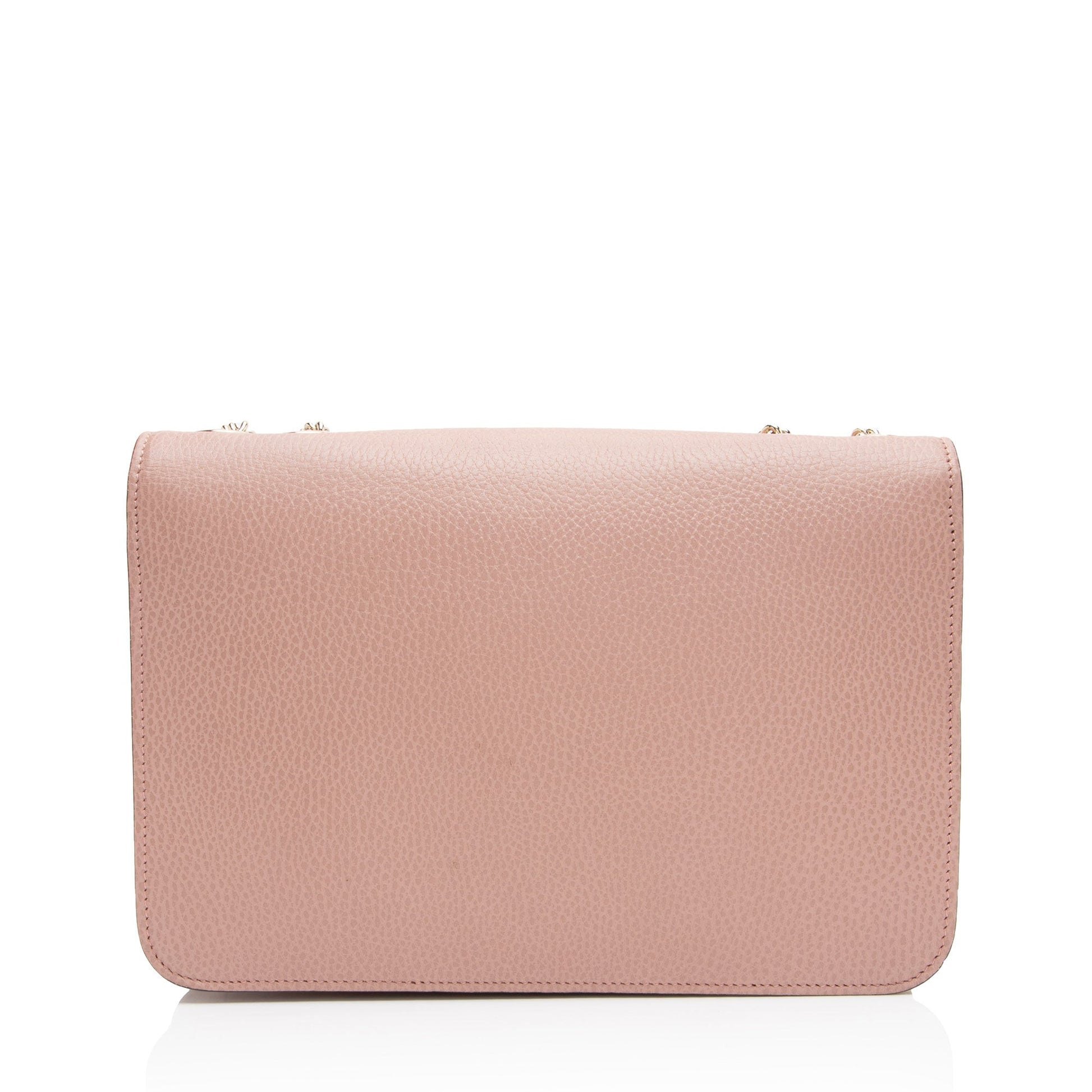 Gucci Grained Interlocking G Calfskin Pink Medium Crossbody Bag