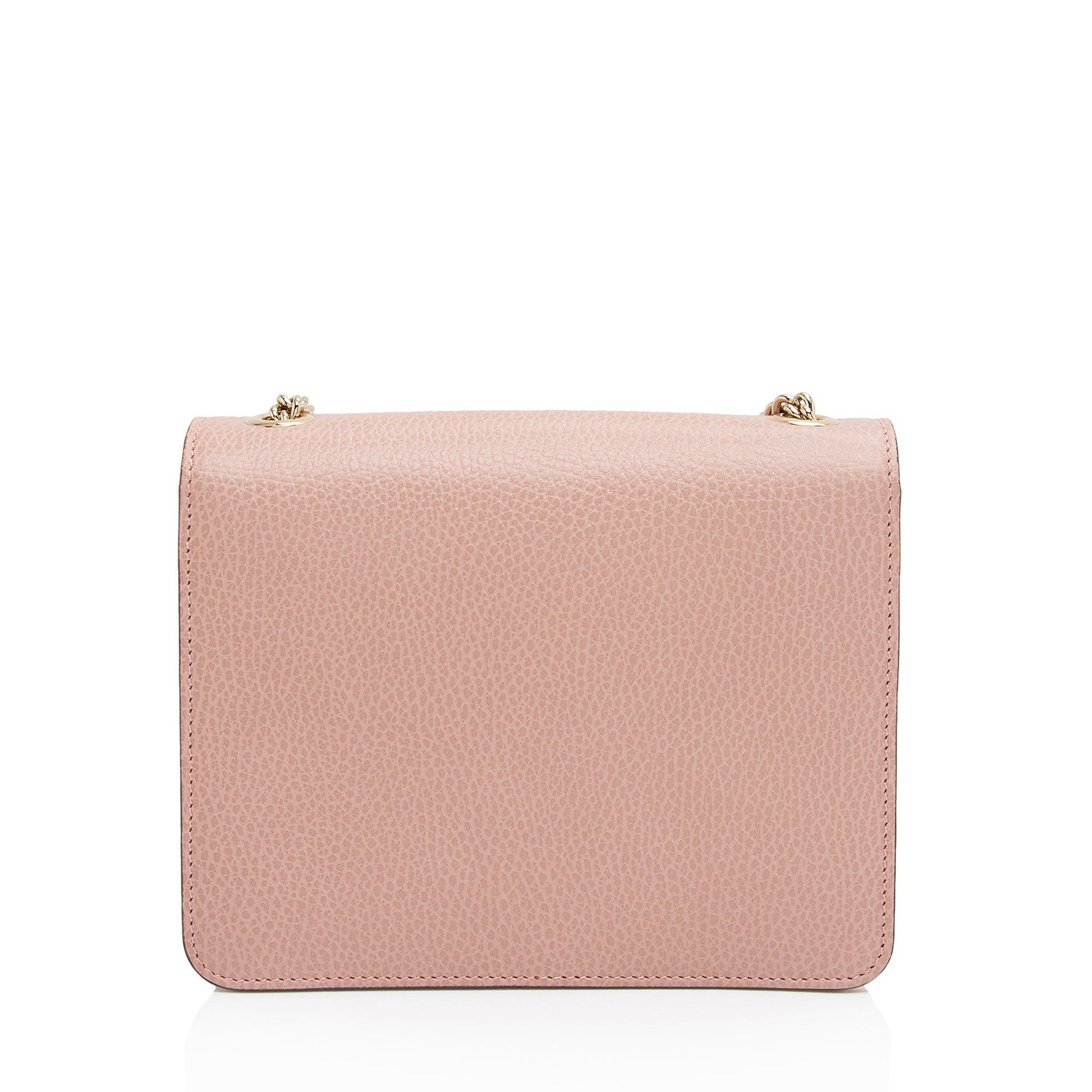 Gucci Grained Interlocking G SHF-BPuIFX Calfskin Pink Small Crossbody Bag