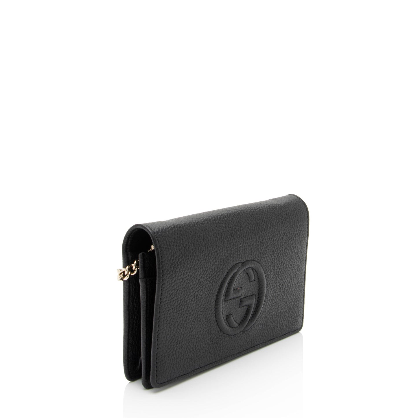 Gucci Grained Soho Wallet on SHF-y4vS3S Leather Black Chain Crossbody Bag
