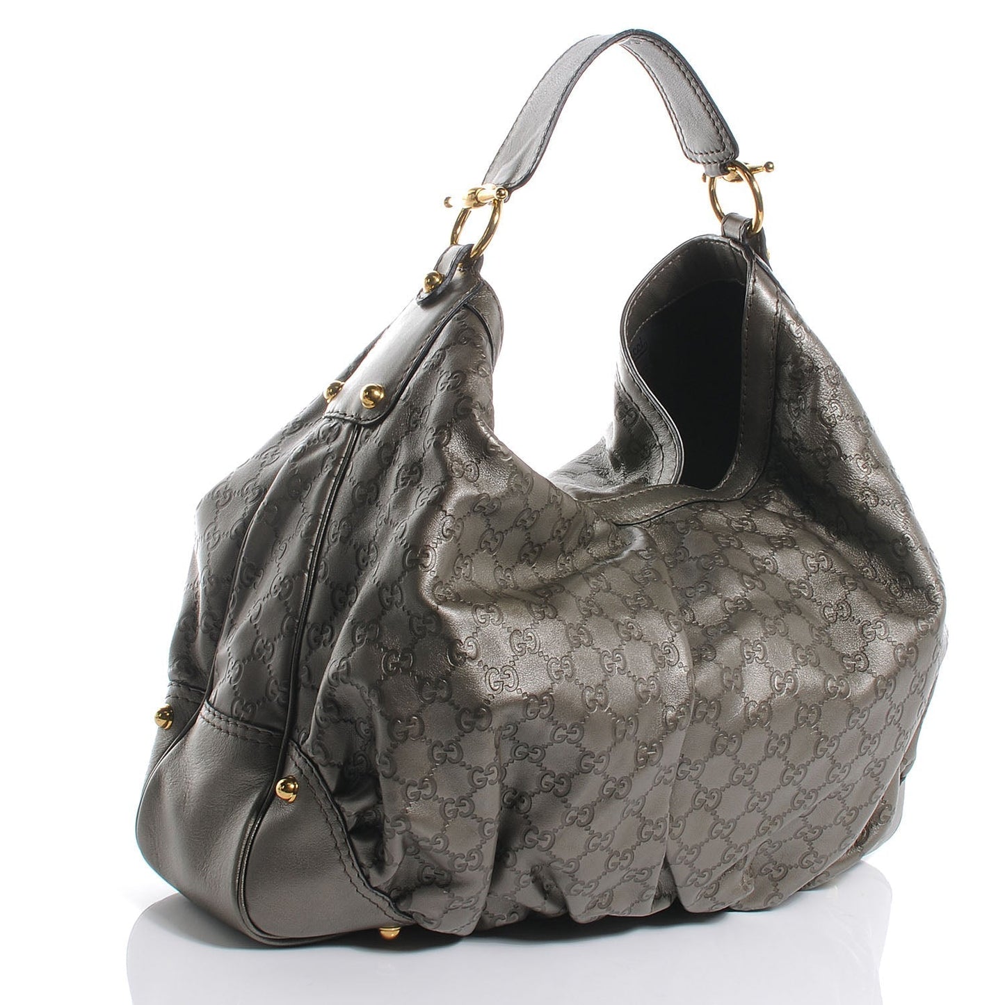 Gucci JOCKEY Leather Shoulder Bag