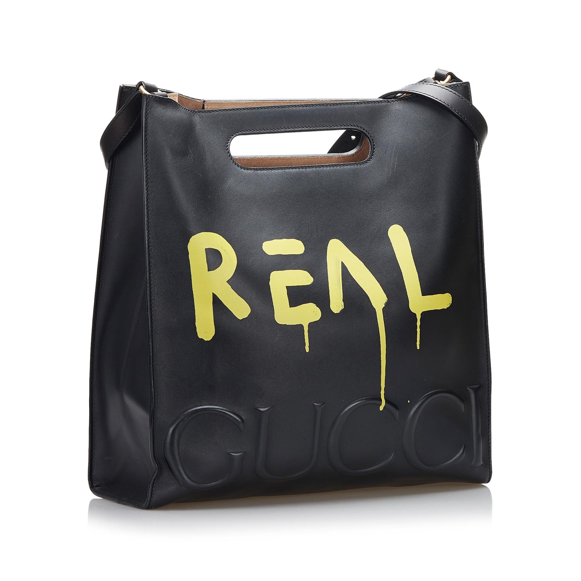 Gucci Ghost SHG Calf Black Satchel Bag