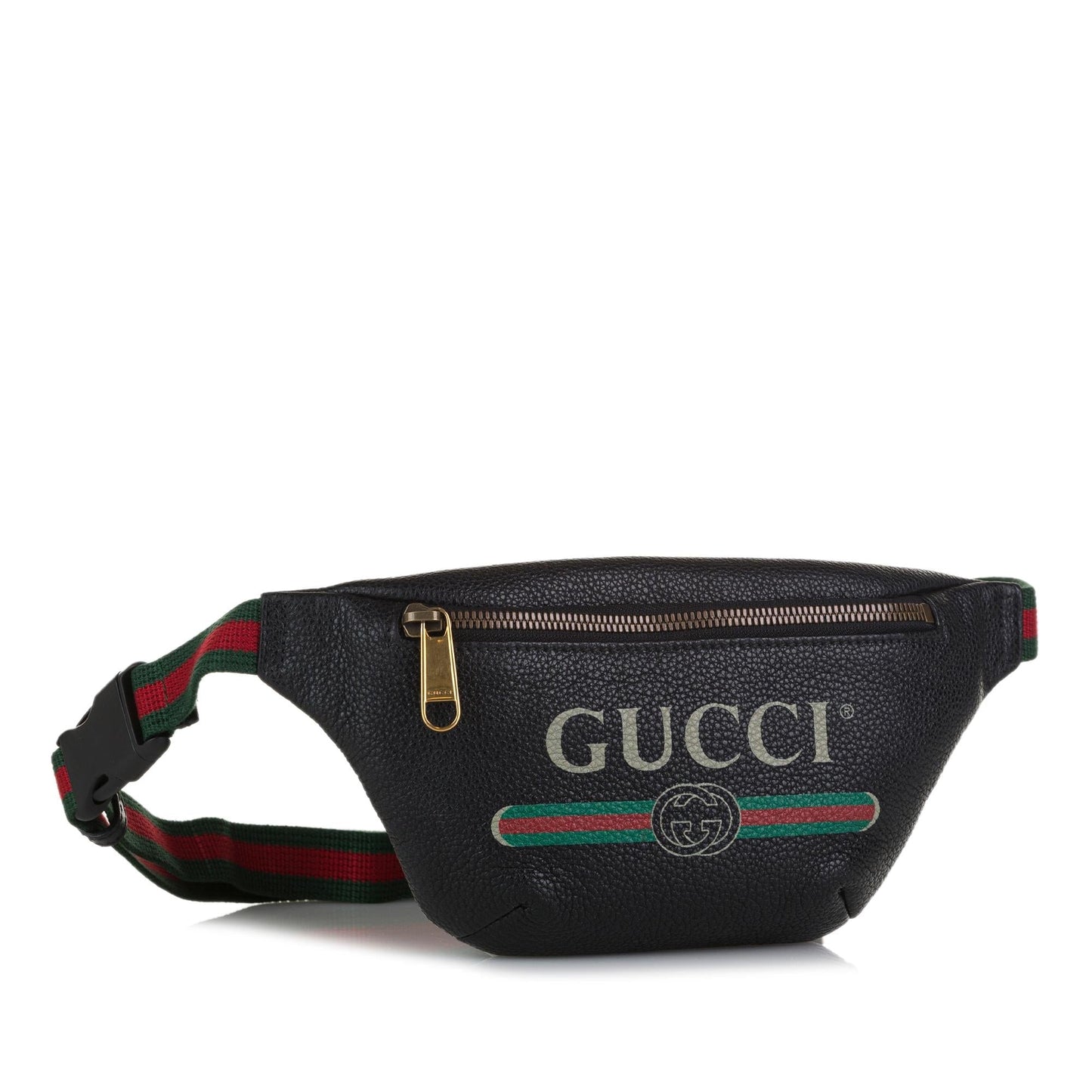 Gucci Belt SHG Calf Black Logo Accessory