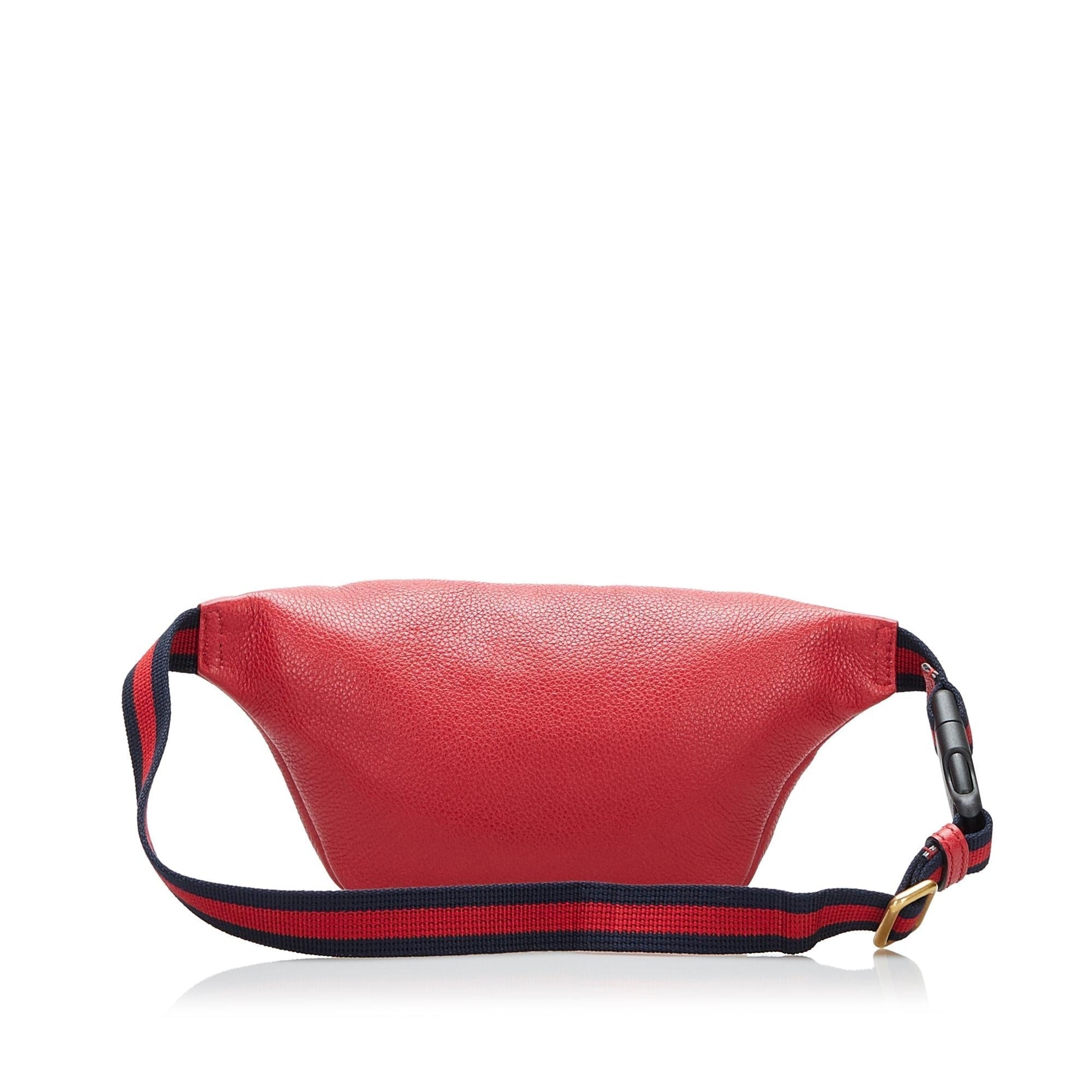 Gucci Belt SHG-nYytnh Calf Red Logo Accessory