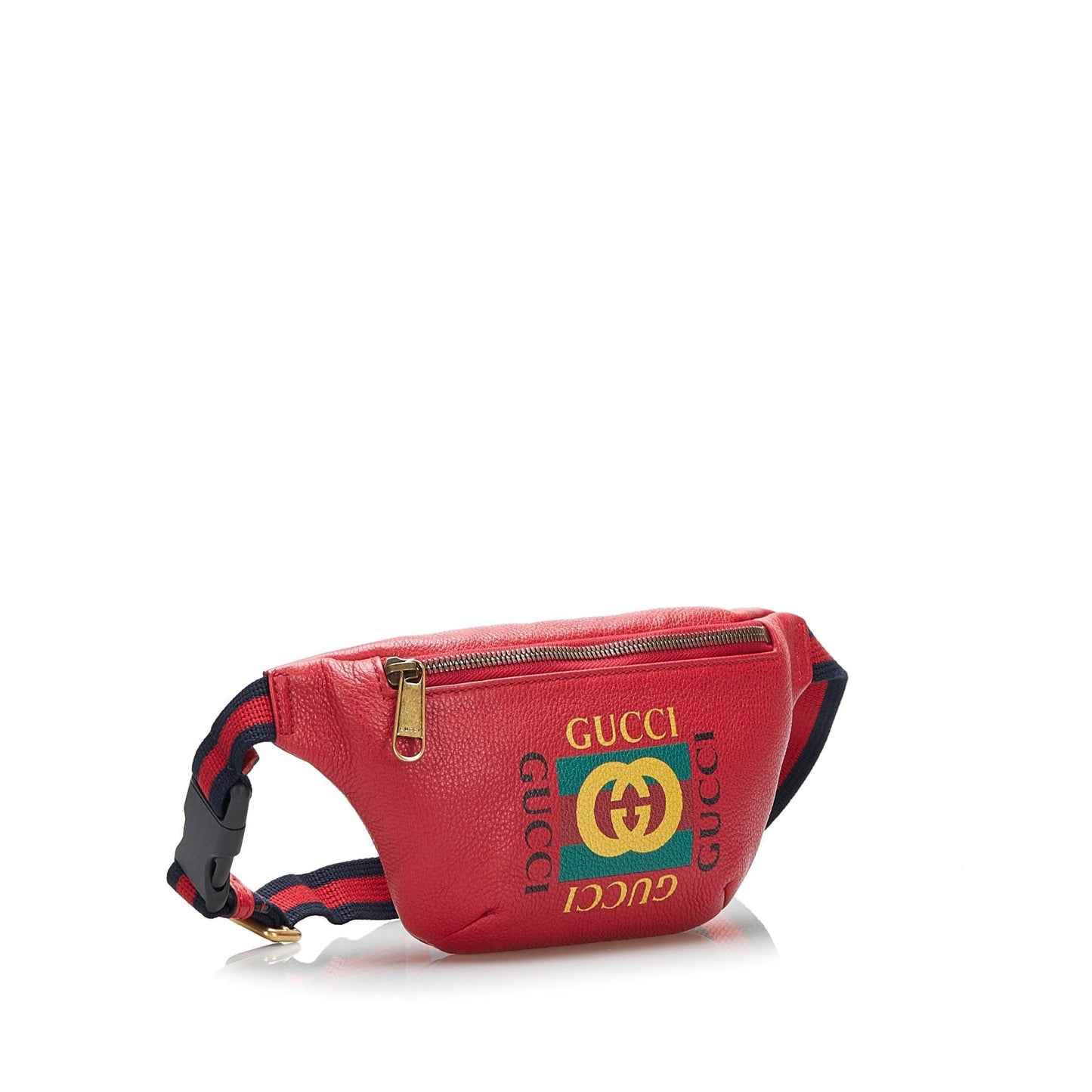 Gucci Belt SHG-nYytnh Calf Red Logo Accessory