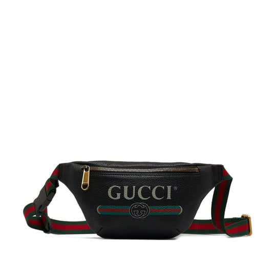 Gucci Belt SHG-7oYgXD Calf Black Logo Accessory