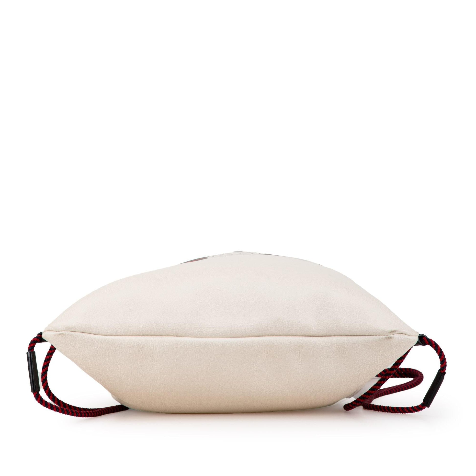 Gucci Backpack Leather Calf White Logo