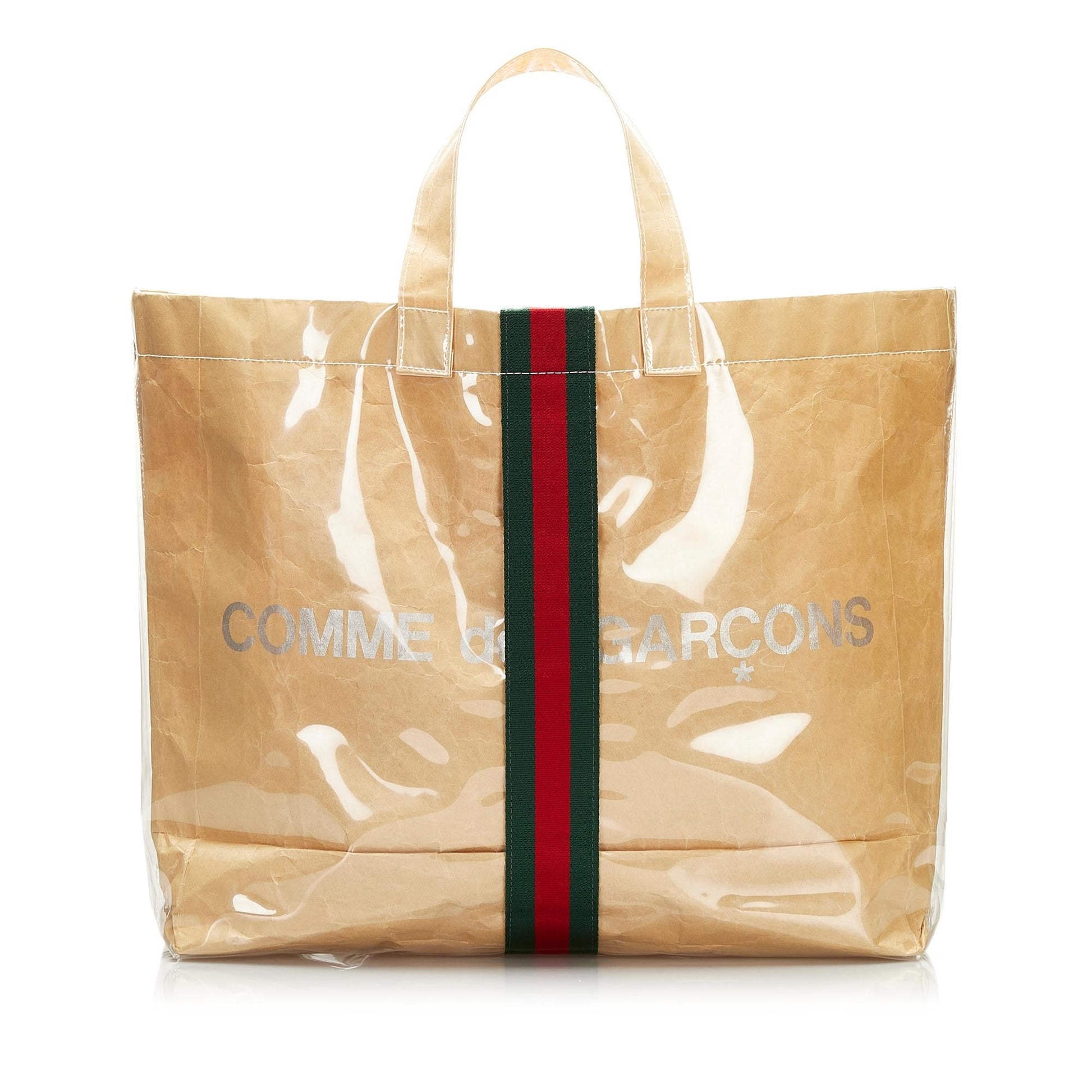 Gucci x COMME des GARCONS Shopper Brown Tote Bag