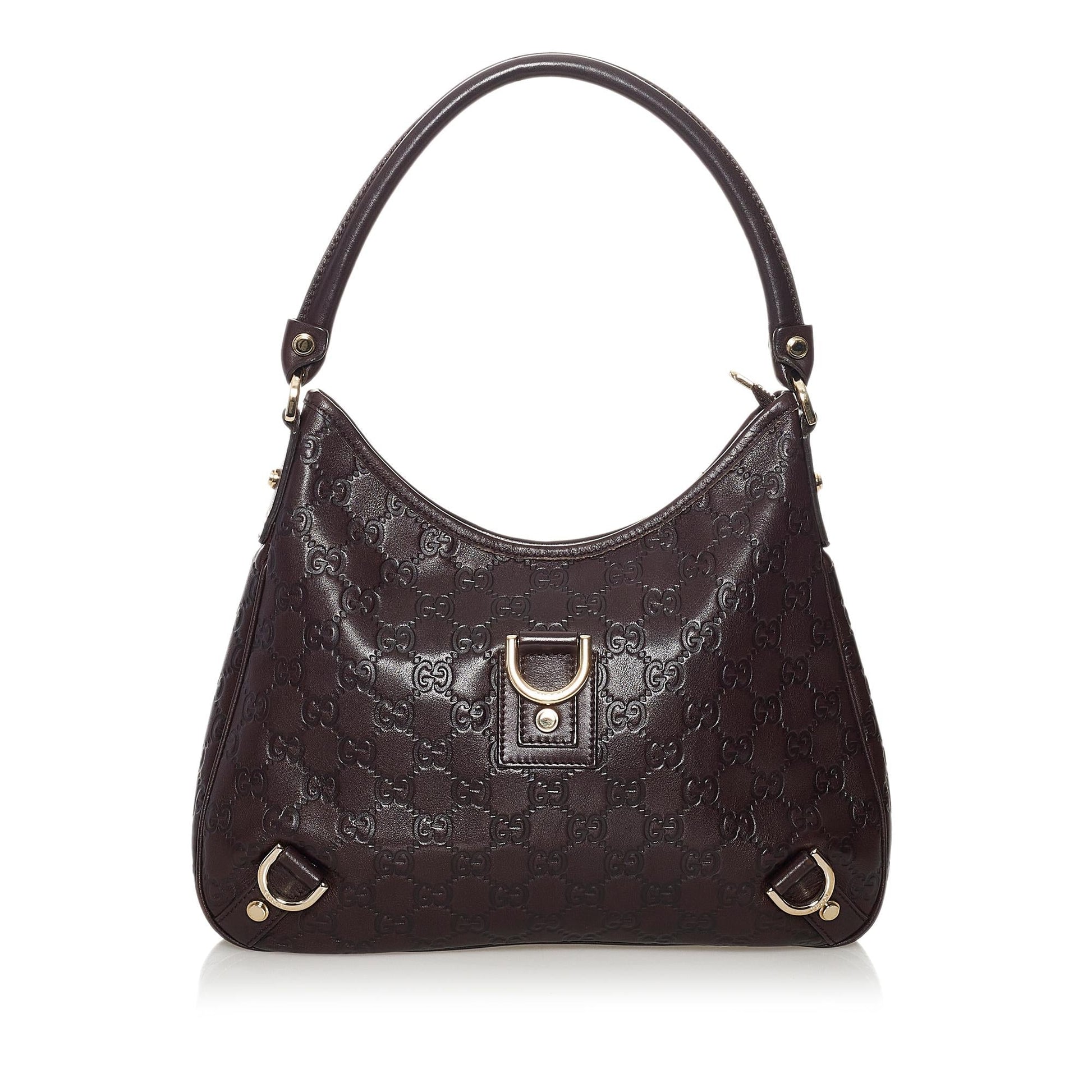 Gucci Guccissima Abbey SHG Calf Brown Shoulder Bag