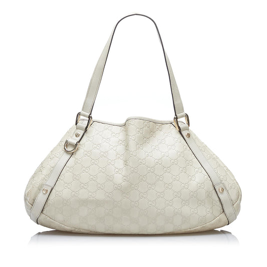 Gucci Guccissima Abbey SHG-lo5Mxl Calf White Shoulder Bag