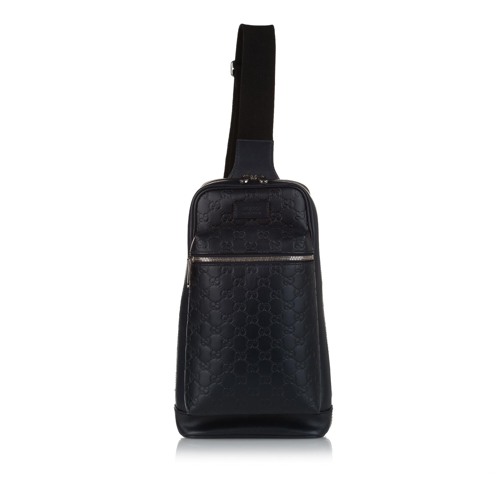 Gucci Guccissima Backpack SHG Calf Black