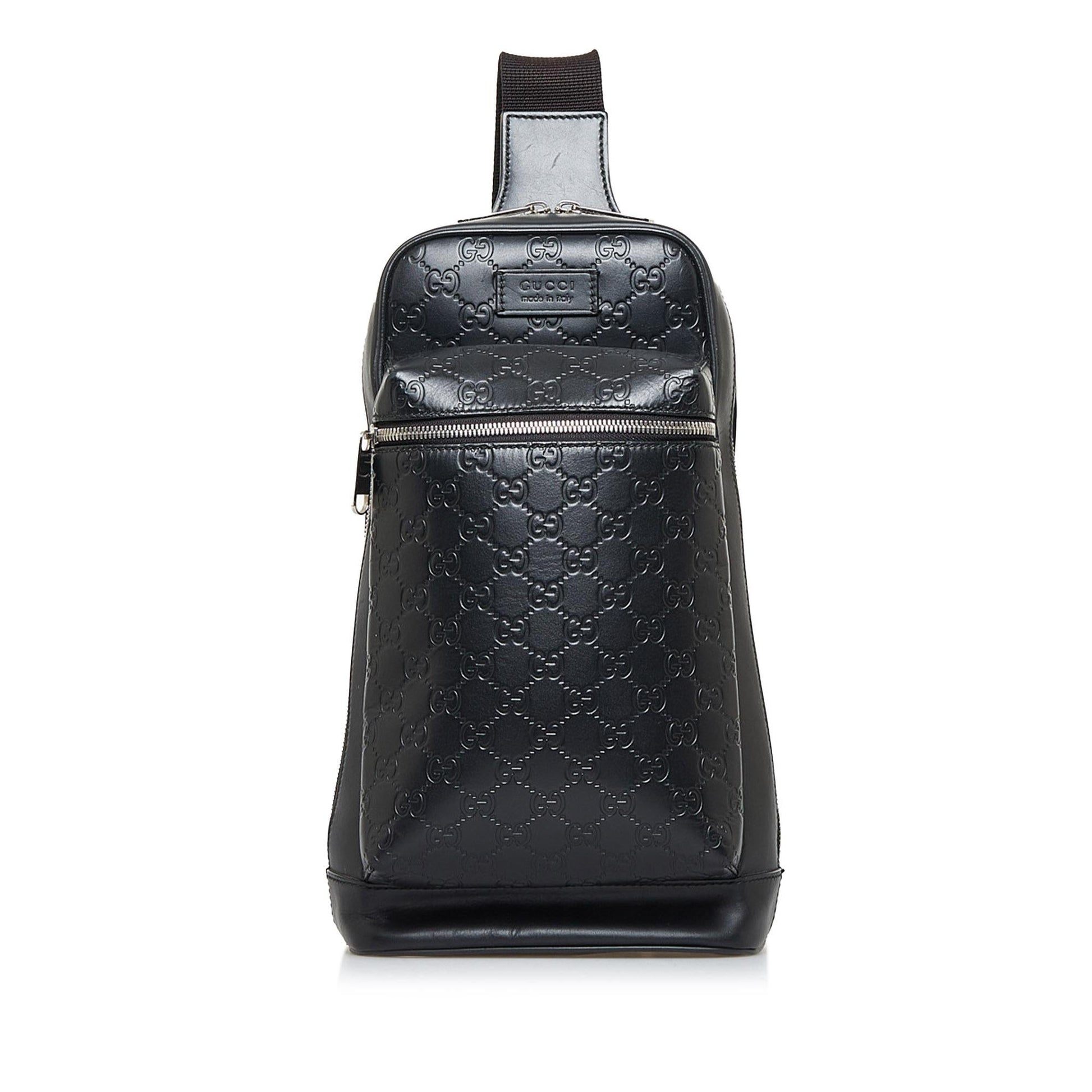 Gucci Guccissima Backpack SHG-CWObGz Calf Black