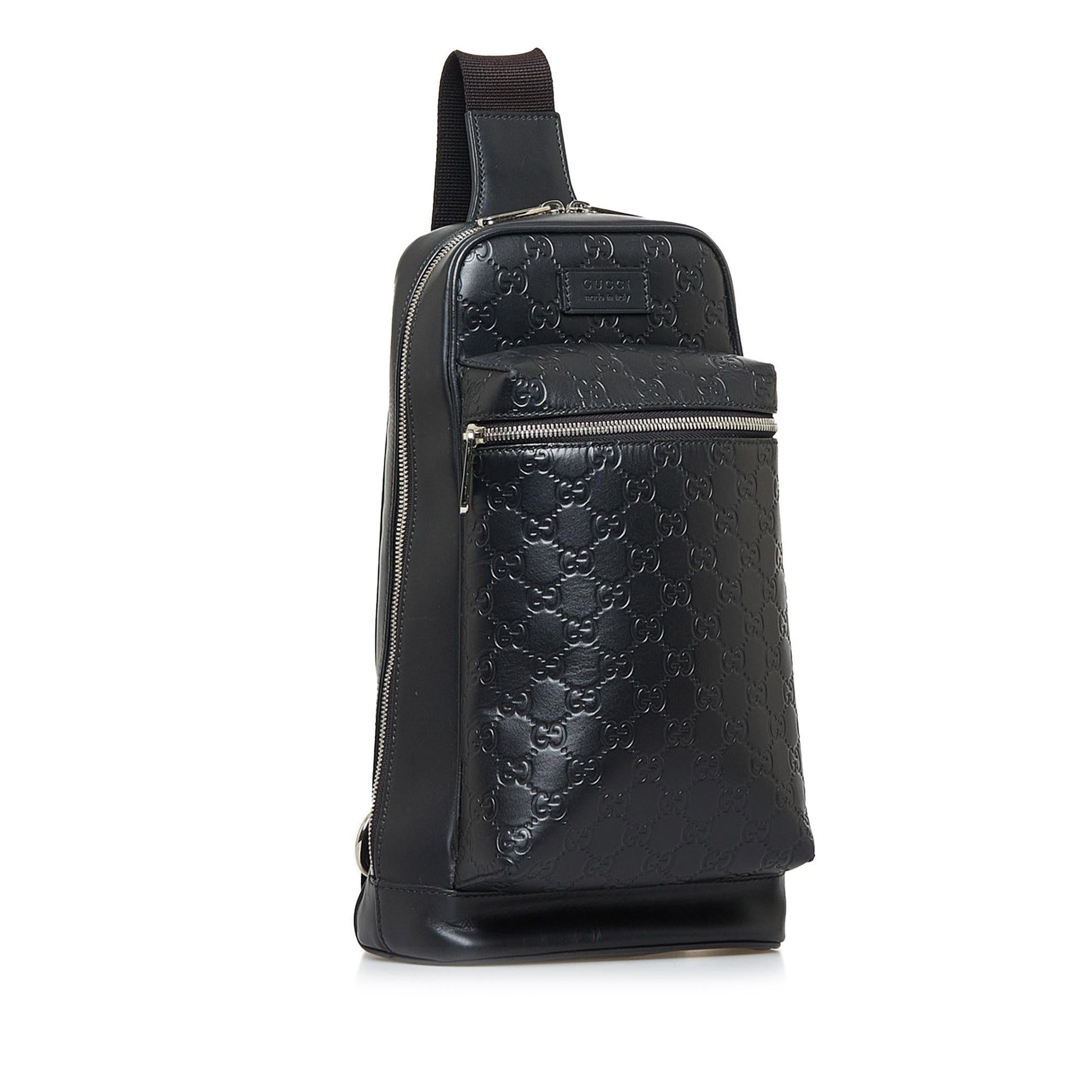 Gucci Guccissima Backpack SHG-CWObGz Calf Black