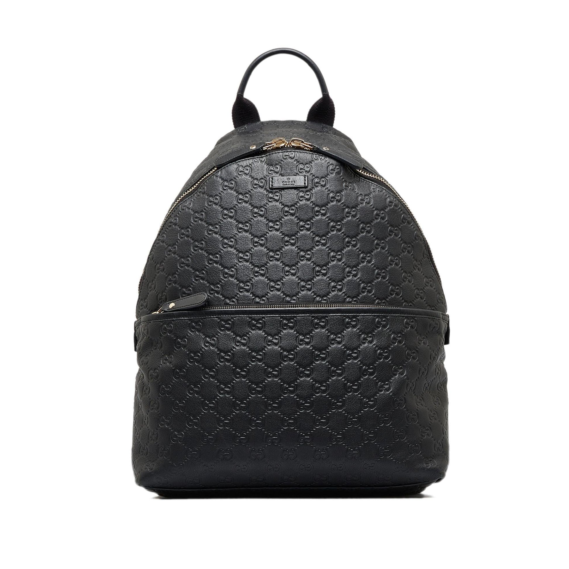 Gucci Guccissima Backpack SHG-B6kq4e Calf Black