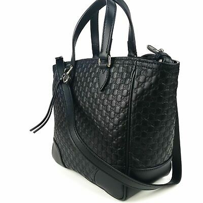Gucci Guccissima Leather Black Tote Bag