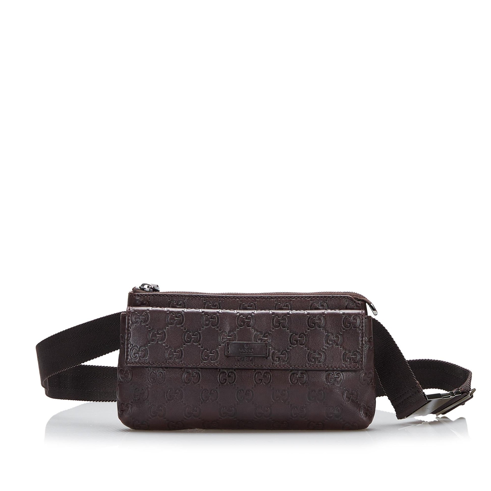 Gucci Guccissima Belt SHG-VF3s3U Calf Brown Accessory