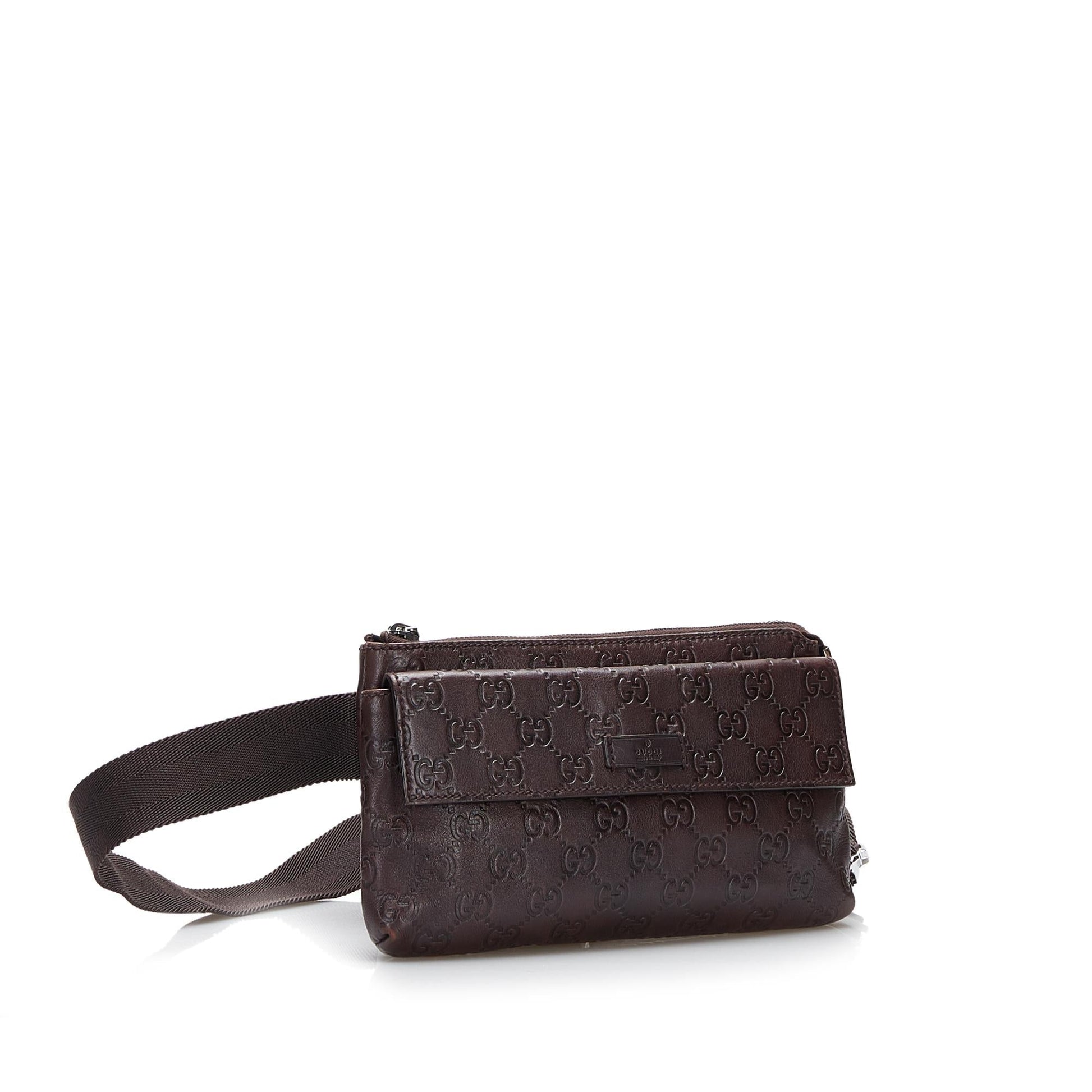 Gucci Guccissima Belt SHG-VF3s3U Calf Brown Accessory