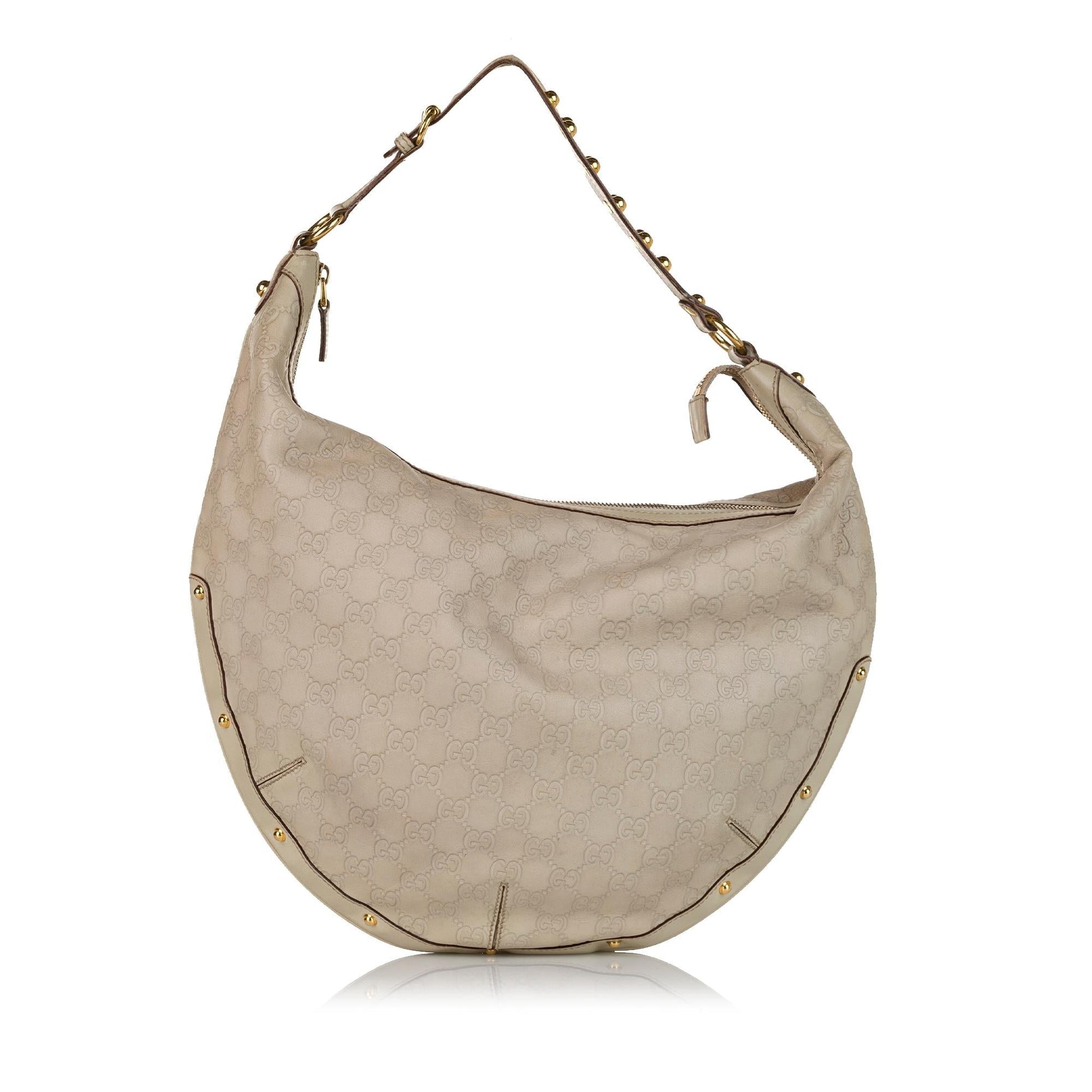 Gucci Guccissima Biba SHG Calf White Shoulder Bag
